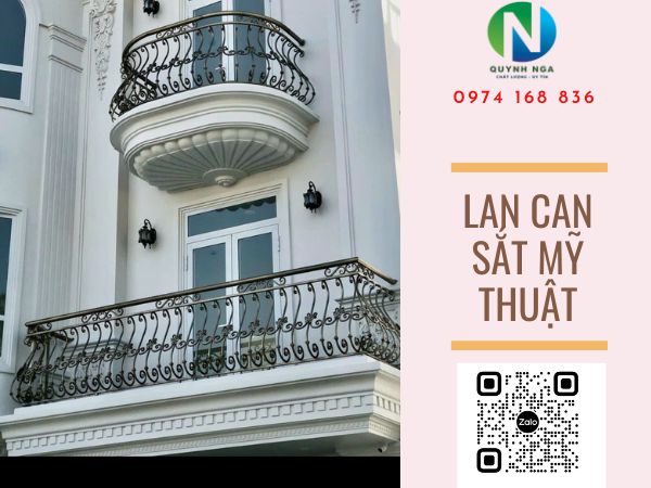 lan can sắt mỹ thuật